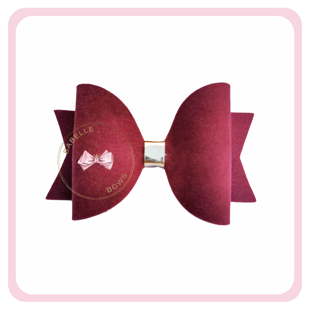 Suede Hair Bows