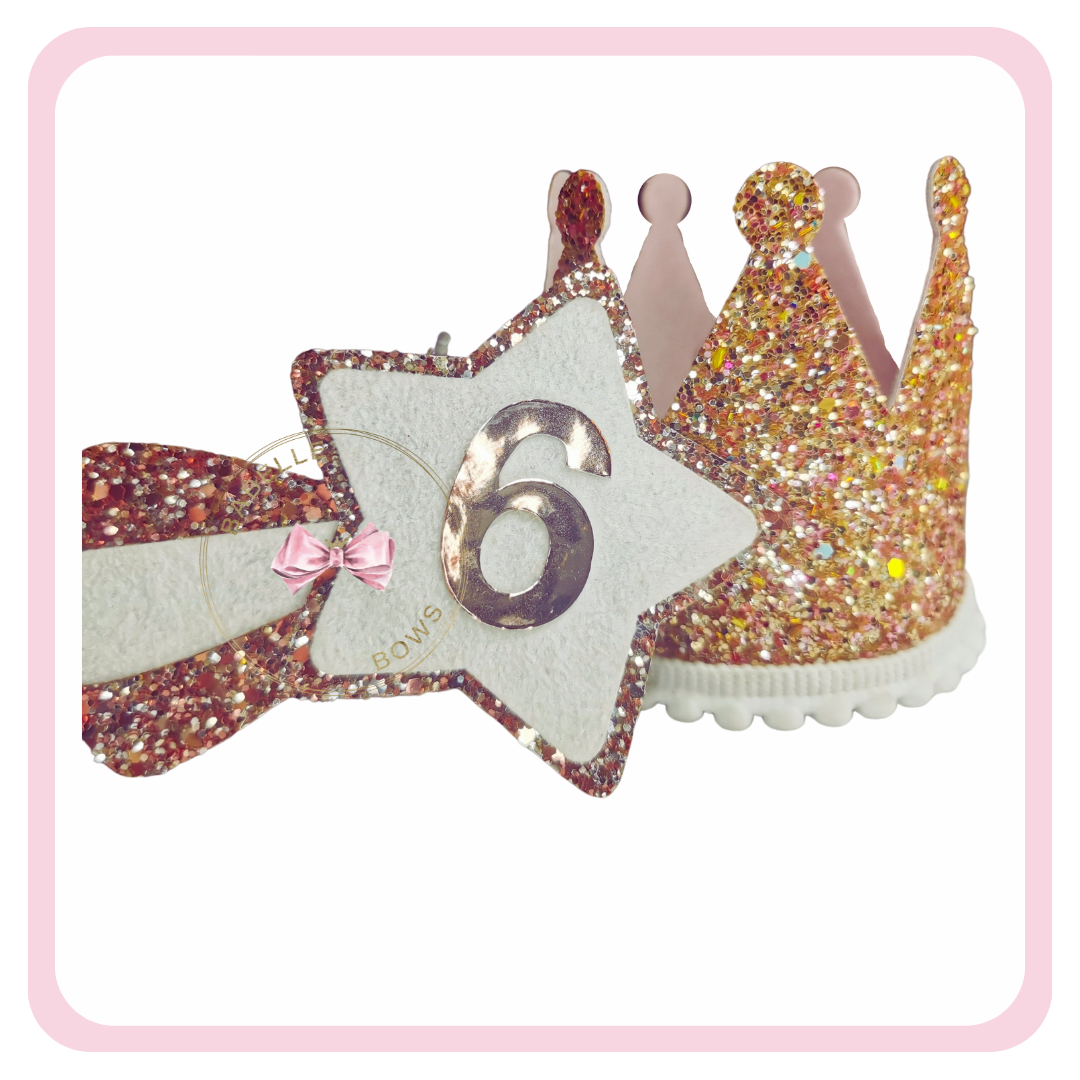 Birthday Crown and Badge Set