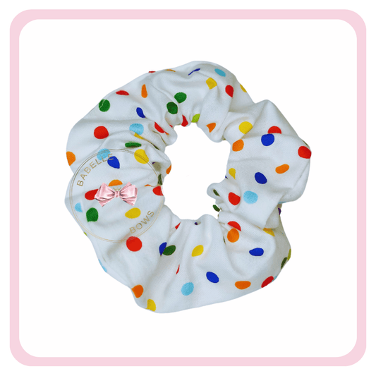 BaBelle Bows Hair Care Wraps Polka Dot Cotton Scrunchie