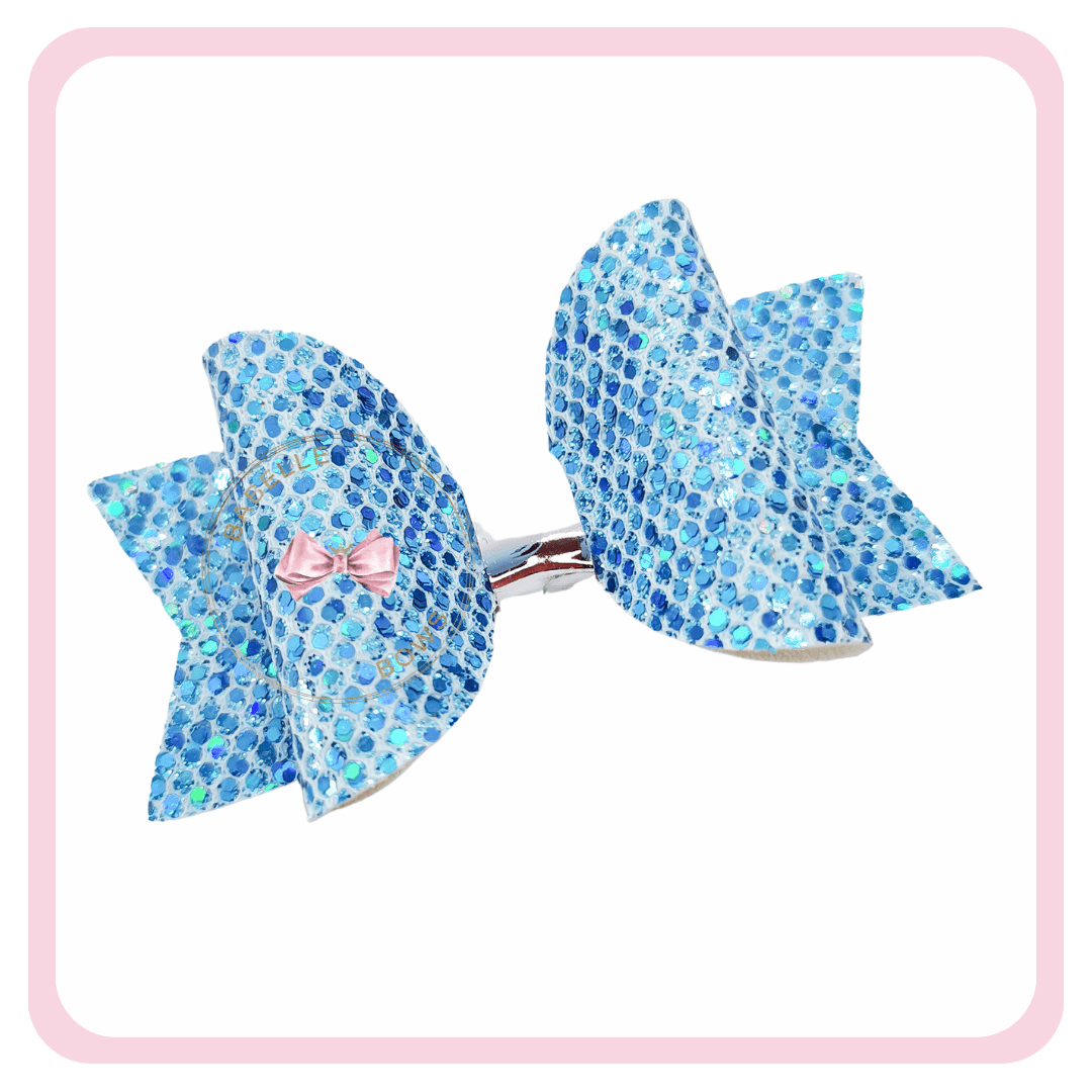 BaBelle Bows Hair Claws & Clips Blue Mermaid Tail Hair Bow Gift Set