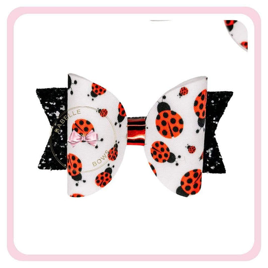 BaBelle Bows Hair Claws & Clips Ladybird Print Hair Bow