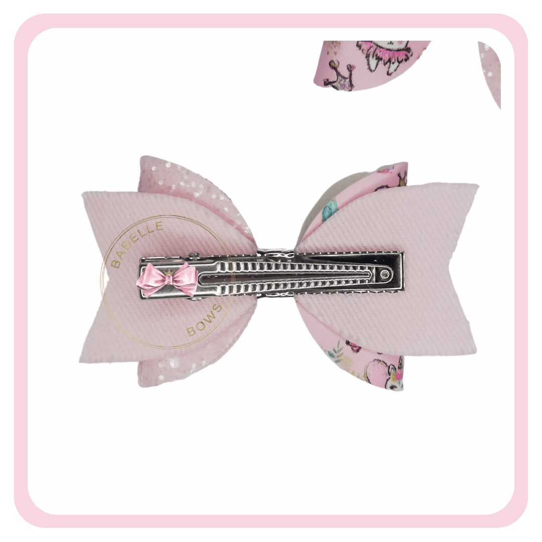 BaBelle Bows Hair Claws & Clips Pink Glittery Tooth Fairy Hair Bow